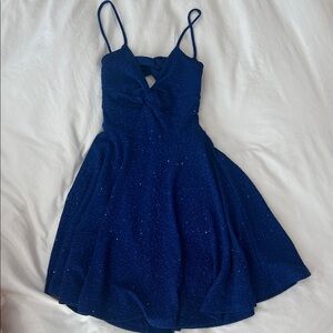 Elegant Sparkly Blue Dress